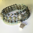 Labradorit, Bicones und Miyuki-Perlen
